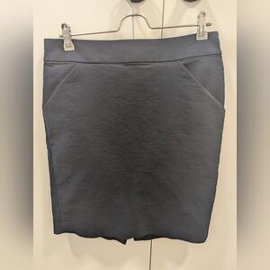 JCrew Navy 100% Cotton The Pencil Skirt Size 8